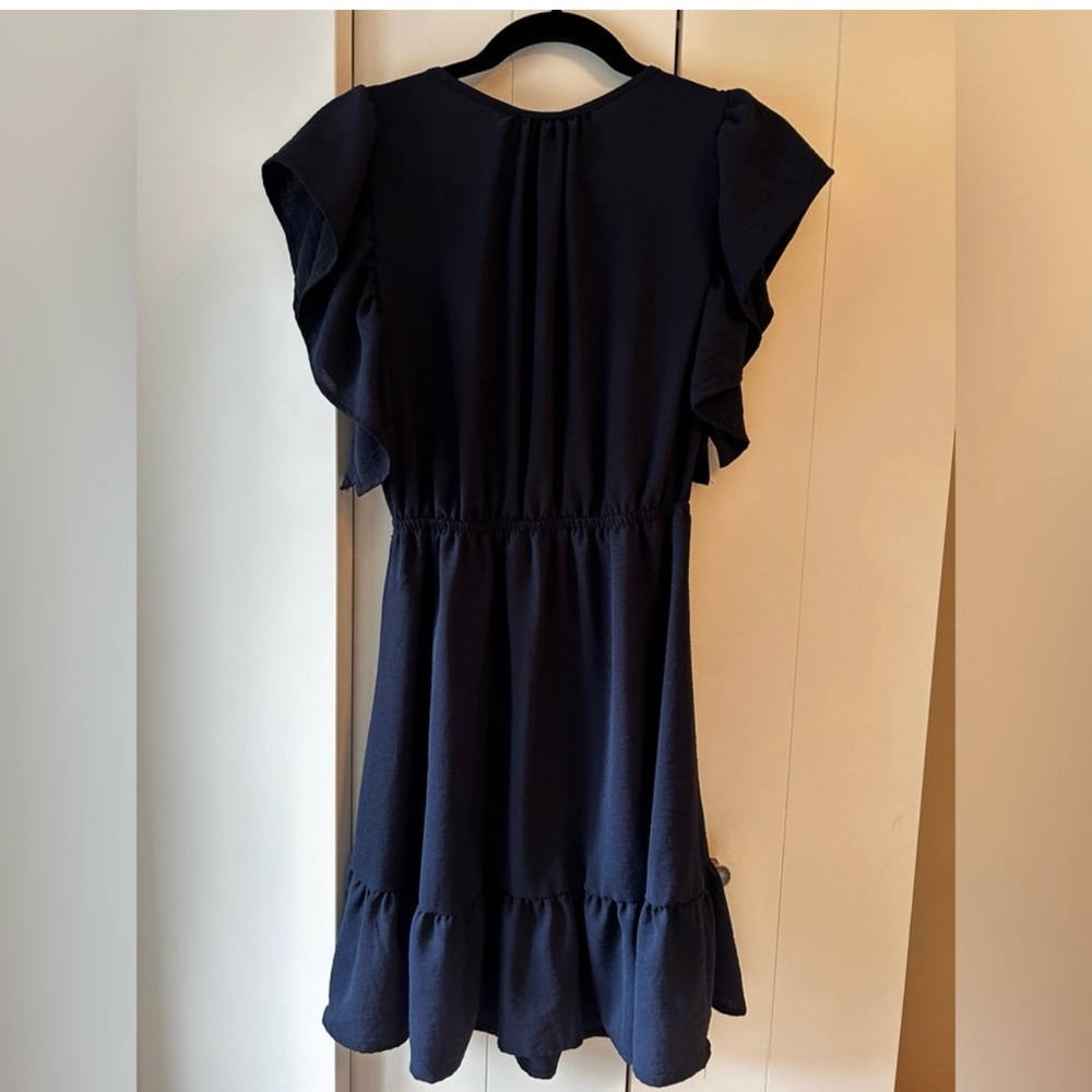 Good Luck Gem Navy Blue Casual Dress
